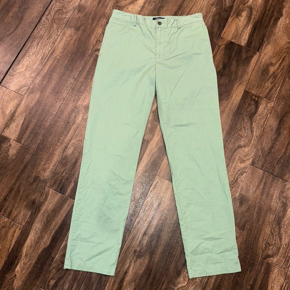 Polo Ralph Lauren‎ Women's Slim Fit Mint Green Chino Pants Size 20 Inseam 31"